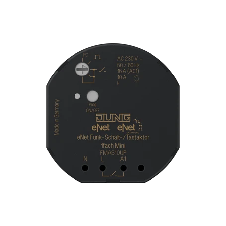 eNet radiografische schakel-/pulsactor 1-voudig mini