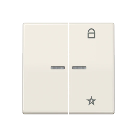 eNet push-button universal, with lens, ivory