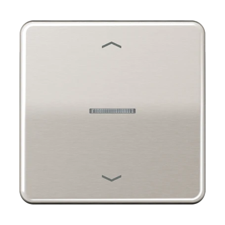 eNet push-button standard, with arrow symbols, with lens, platinum