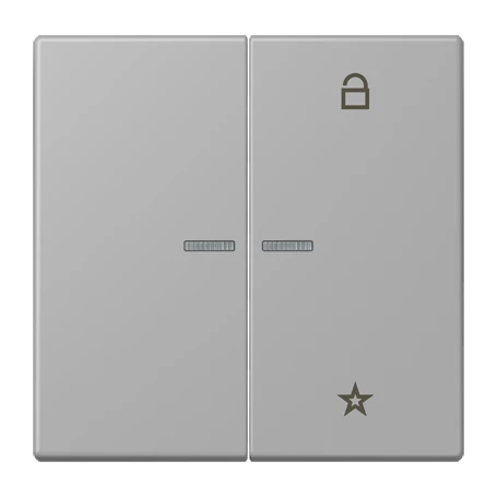 eNet push-button universal, with lens, gris moyen (32012)