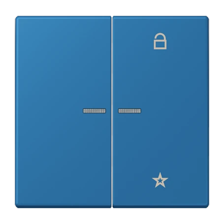 eNet push-button universal, with lens, bleu céruléen 31 (32030)