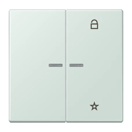 eNet push-button universal, with lens, céruléen pâle (32034)