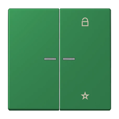 eNet push-button universal, with lens, vert foncé (32050)