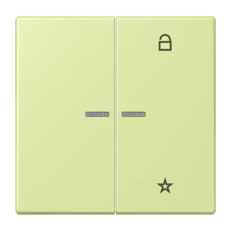 eNet push-button universal, with lens, vert jaune clair (32053)