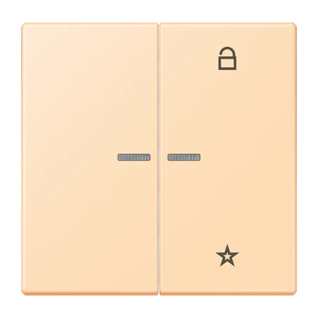 eNet push-button universal, with lens, ocre (32060)