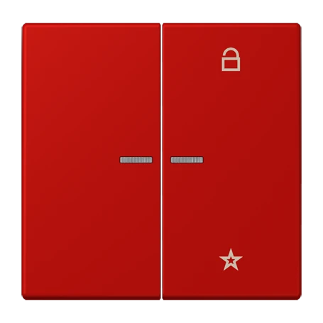 eNet push-button universal, with lens, rouge vermillon 31 (32090)