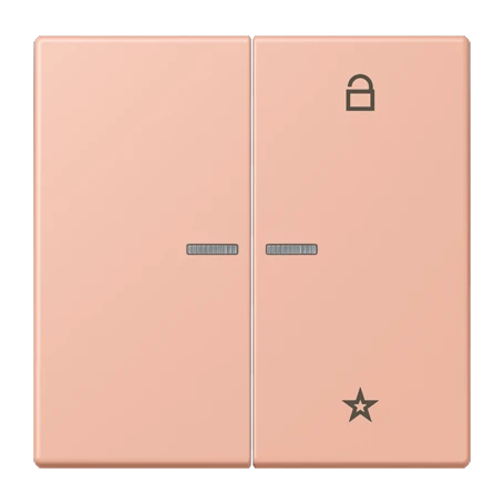 eNet push-button universal, with lens, rose clair (32102)