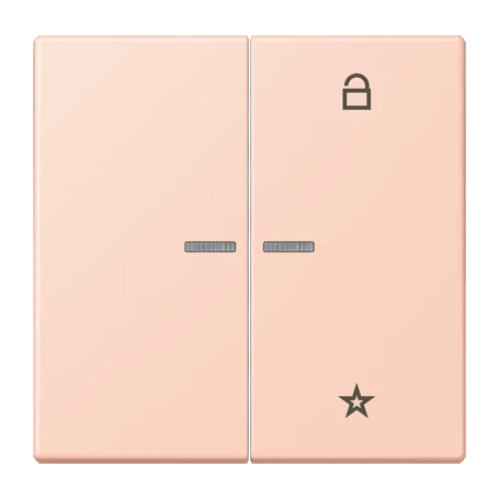 eNet push-button universal, with lens, l’ocre rouge clair (32112)