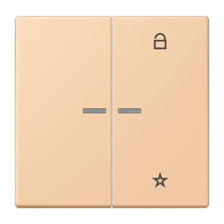 eNet push-button universal, with lens, terre sienne claire 31 (32122)