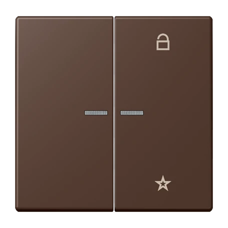 eNet push-button universal, with lens, terre d’ombre brûlée 31 (32130)