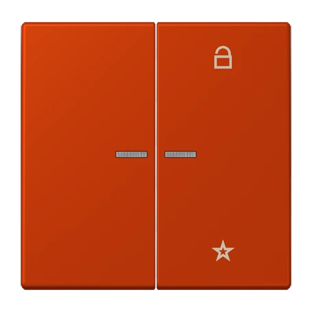 eNet push-button universal, with lens, rouge vermillon 59 (4320A)