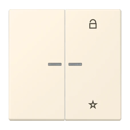 eNet push-button universal, with lens, blanc ivoire (4320B)