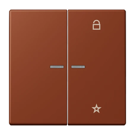 eNet push-button universal, with lens, terre sienne brûlée 59 (4320D)