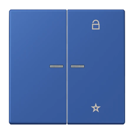 eNet push-button universal, with lens, bleu outremer 59 (4320K)