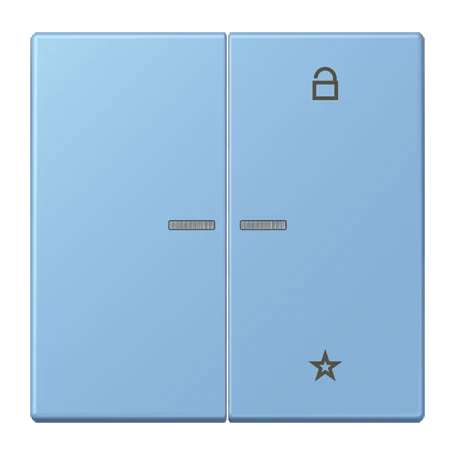 eNet push-button universal, with lens, bleu céruléen 59 (4320N)