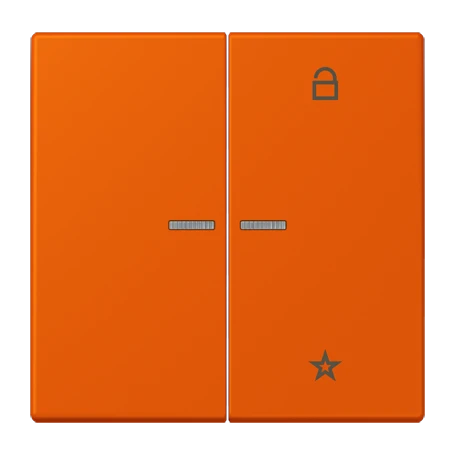 eNet push-button universal, with lens, orange vif (4320S)