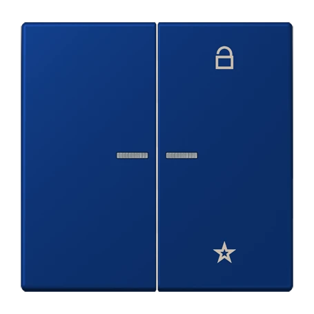 eNet push-button universal, with lens, bleu outremer foncé (4320T)