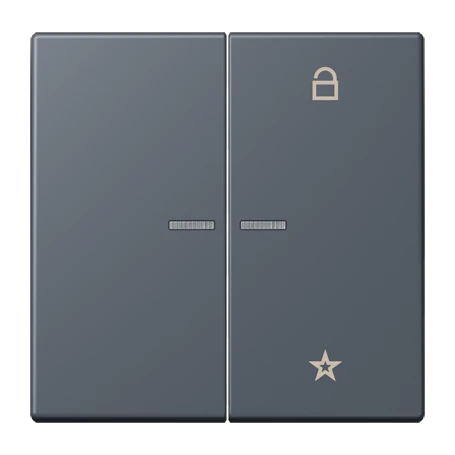 eNet push-button universal, with lens, gris foncé 59 (4320U)