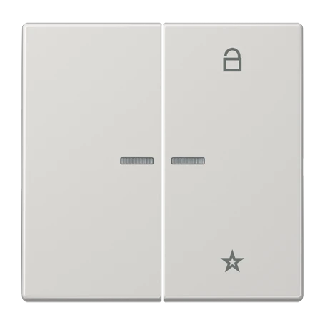 eNet push-button universal, with lens, light grey