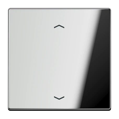 Schakelwip 1-voudig, F10, glanzend chroom