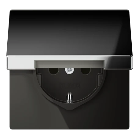 SCHUKO® socket, chrome