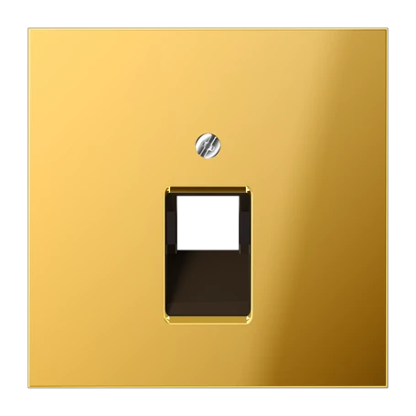 Centre plate for IAE/UAE sockets, 1 x 8-pole, gold-coloured