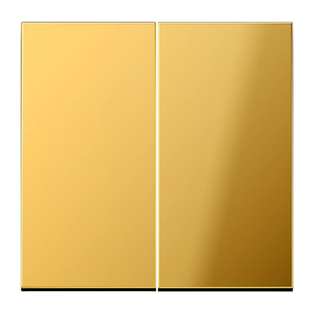 Rocker 2-gang, gold-coloured