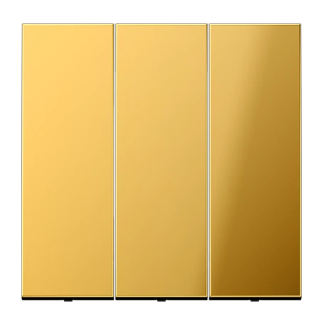 Rocker 3-gang, gold-coloured