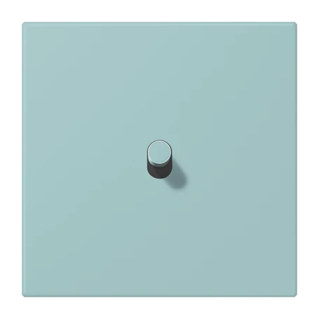 Centre plate with toggle lever "cylinder", 1 toggle lever, céruléen clair (32033)