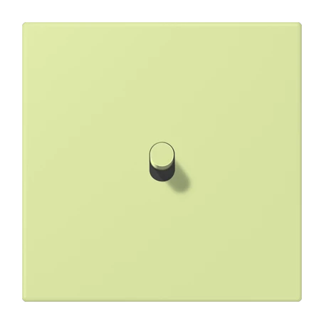Centre plate with toggle lever "cylinder", 1 toggle lever, vert jaune clair (32053)
