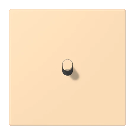 Centre plate with toggle lever "cylinder", 1 toggle lever, ocre (32060)