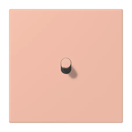 Centre plate with toggle lever "cylinder", 1 toggle lever, rose clair (32102)