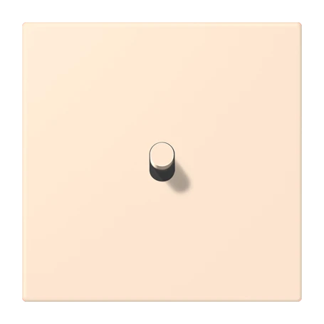 Centre plate with toggle lever "cylinder", 1 toggle lever, terre sienne pâle (32123)