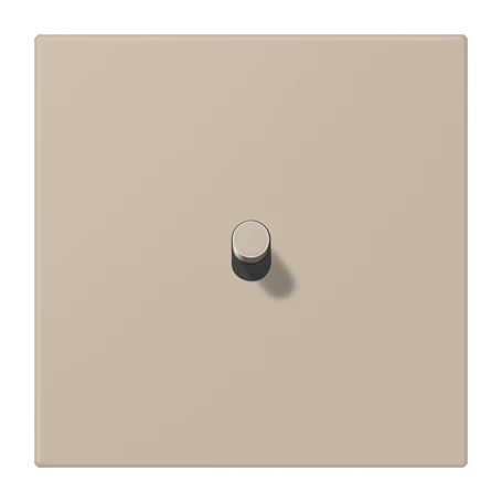 Centre plate with toggle lever "cylinder", 1 toggle lever, ombre naturelle claire (32142)