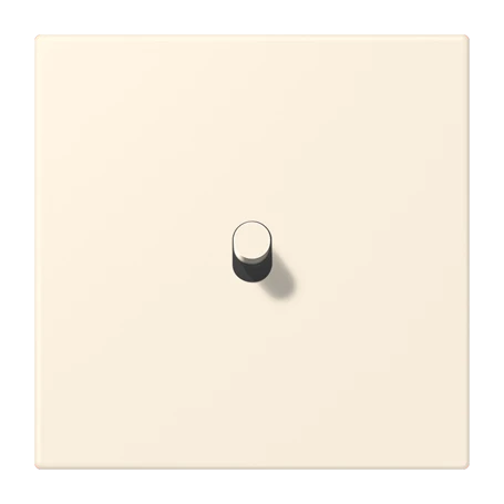 Centre plate with toggle lever "cylinder", 1 toggle lever, blanc ivoire (4320B)