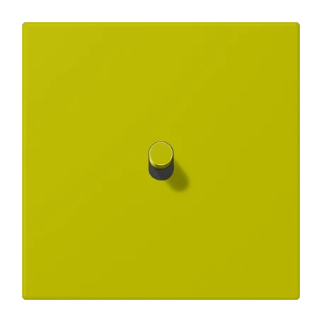 Centre plate with toggle lever "cylinder", 1 toggle lever, vert olive vif (4320F)