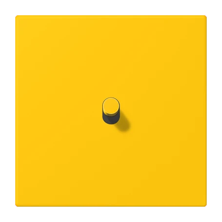 Centre plate with toggle lever "cylinder", 1 toggle lever, le jaune vif (4320W)