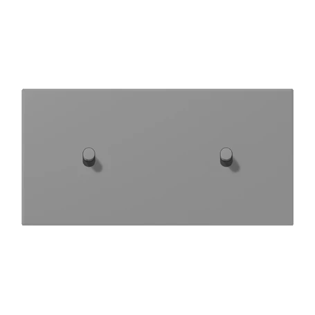 Centre plate with toggle lever "cylinder", 2 x 1 toggle lever, gris 31 (32011)