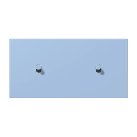 Centre plate with toggle lever "cylinder", 2 x 1 toggle lever, outremer moyen (32021)