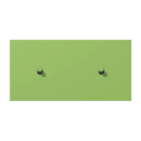 Centre plate with toggle lever "cylinder", 2 x 1 toggle lever, vert 31 (32051)
