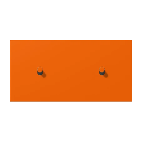 Centre plate with toggle lever "cylinder", 2 x 1 toggle lever, orange (32080)