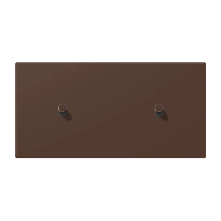 Centre plate with toggle lever "cylinder", 2 x 1 toggle lever, terre d’ombre brûlée 31 (32130)