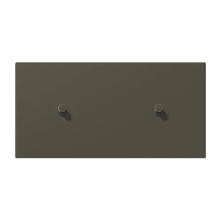 Centre plate with toggle lever "cylinder", 2 x 1 toggle lever, ombre naturelle 31 (32140)