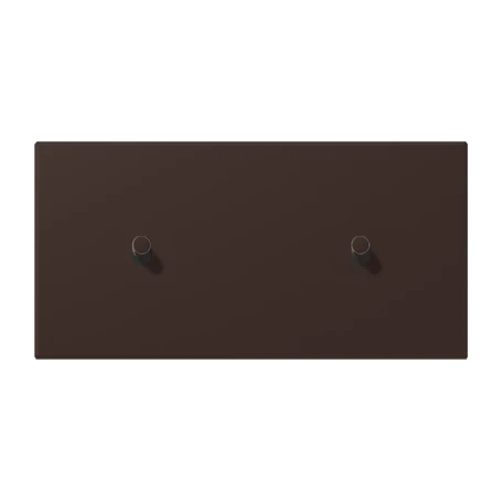 Centre plate with toggle lever "cylinder", 2 x 1 toggle lever, terre d‘ombre brûlée 59 (4320J)