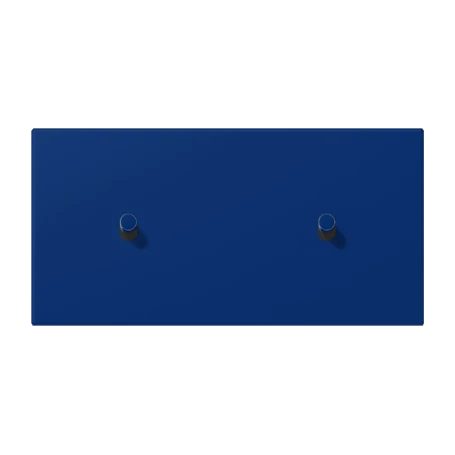 Centre plate with toggle lever "cylinder", 2 x 1 toggle lever, bleu outremer foncé (4320T)