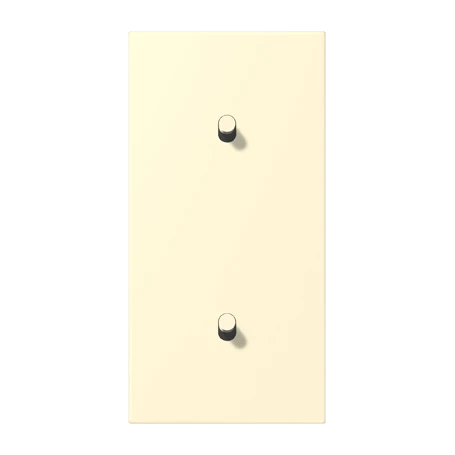 Centre plate with toggle lever "cylinder", 2 x 1 toggle lever, blanc (32001)