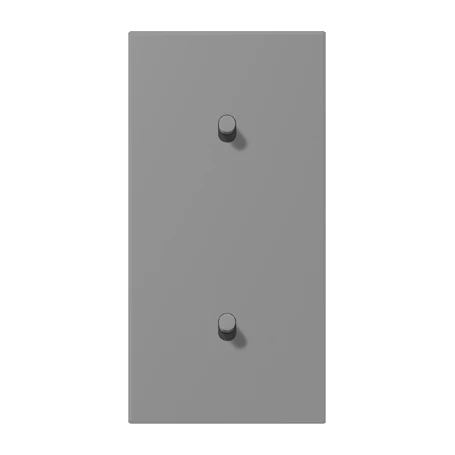 Centre plate with toggle lever "cylinder", 2 x 1 toggle lever, gris 31 (32011)