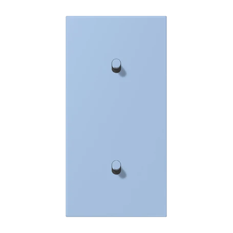 Centre plate with toggle lever "cylinder", 2 x 1 toggle lever, outremer moyen (32021)