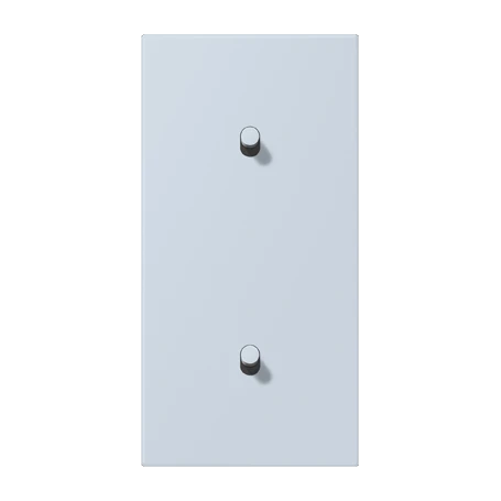Centre plate with toggle lever "cylinder", 2 x 1 toggle lever, outremer pâle (32023)