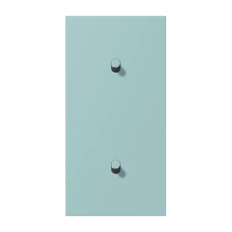 Centre plate with toggle lever "cylinder", 2 x 1 toggle lever, céruléen clair (32033)